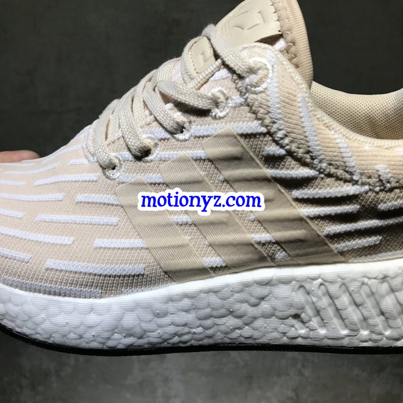 Real Boost Adidas NMD R2 PK Linen White